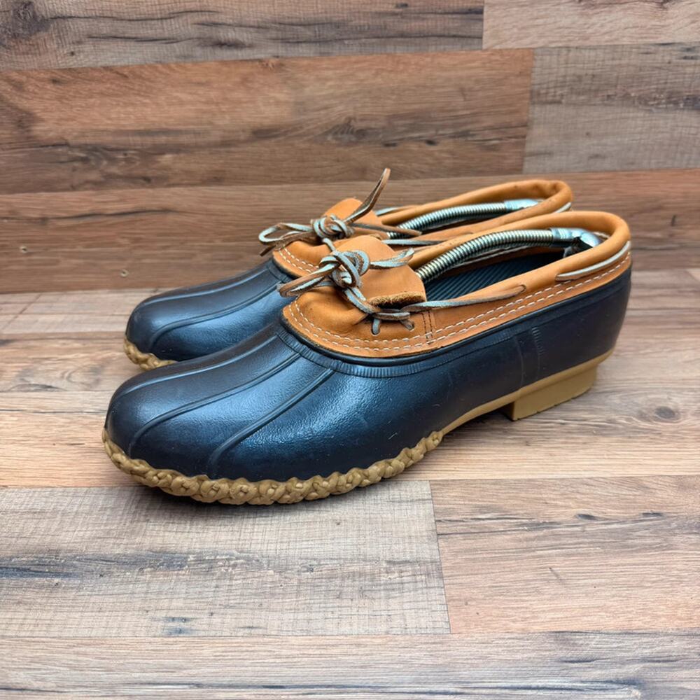 LL Bean Men's size 13 Brown and Tan Boat Duck Shoes